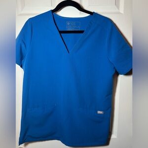Figs women’s royal blue scrub top
